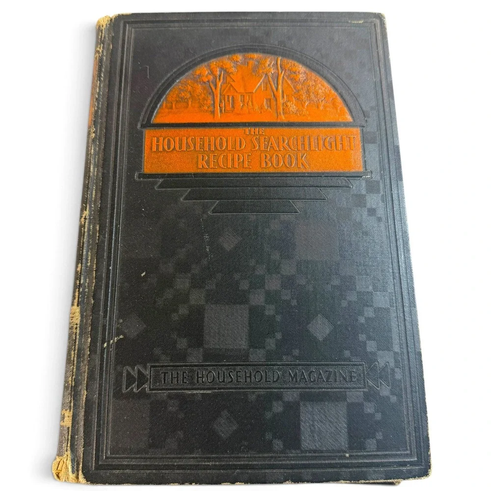1934 The Household Searchlight Recipe Book Vintage Cookbook Handwritten Recipes